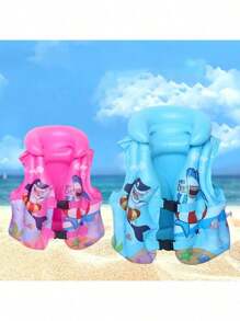 PVC Drifting Safety Chaleco Inflable Resistente Al Desgaste Seguro Para Nadar Pesca En El Mar - Azul - Ver 2