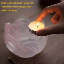 50 Peças Velas de Chá Sem Perfume de Longa Duração, Velas Brancas Sem Pinga e Sem Fumaça, Tamanho: 3,5 cm/ 1,37 pol. Para Churrasco, Casa, Piscina, Bar, Festa de Aniversário, Decoração de Casamento e Emergência. Halloween, Assustador, Outono, Festival, Natal, Inverno, Feriado, Festival, Decoração de Quarto, Presentes