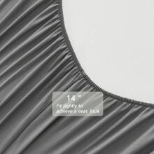 5/7 Piece Solid Color Bed Comforter Set Queen, Creative Geometric Pattern Design, Soft And Comfortable Summer Bedding Set.Bed In A Bag For All Seasons, Includes Comforter, Flat Sheet, Fitted Sheet, Pillowcases,  Ideal Gift. - Màu xám đen - Xem 7