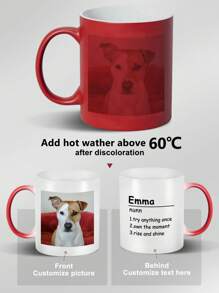 1 Personalized Magic Coffee Mug, Personalized Color Changing Mug, Customized Name, Photo, Blessing, Etc., Birthday Gift, Personalized Gift, Christmas Gift, Wedding Gift, Office Gift For Daughter, Couple, Family, Girlfriend,Multi-Functional,Durable,Ornamental,Reusable,Exquisite,Stylish,High-Quality,Colorful,Modern,Custom,Personalized,Unique