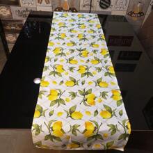 Caminho Trilho de Mesa Oxford Premium para Cozinha Decoração - Limão - Visão 3