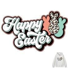Spring Easter Bunny & Egg Thermal Transfer Stickers, Holiday Gift Decorations, Water-Resistant Garment Patches, Ironing Pattern - P643 - View 12
