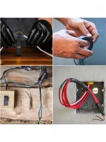 Zestaw 6 wielokolorowych taśm izolacyjnych – trwała, odporna na ogień i elektryczność, klej do metalu do użytku domowego i przemysłowego, idealna do instalacji elektrycznych i motoryzacyjnych, 394 cale x 16 milimetrów każda – dostępna w 6 kolorach