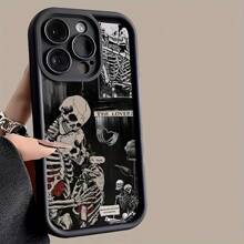 手机壳，适用于 iPhone 11 ProMax/11Pro/11、iPhone 15/14/13/12/16 Plus 所有系列，采用“忠于最终”设计图案，防震、防刮、防指纹保护套，便携、便捷的手机保护壳，适合家人、朋友、孩子、生日、春季、节日、复活节的礼物 - 黑色 - 查看 2