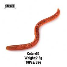 KINGDOM Kingdom Fishing Lures 96mm 120mm 1.8g 2.8g Soft Bait Sinking PVC Soft Lure Fishing Tackle 10pcs 15pcs Swimbaits Artificial Baits Wobblers Soft Worm