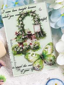 Paquete de 40 pegatinas con diseño de flores retro - Pegatinas decorativas impermeables con diseños florales y de elementos de uso diario, ideales para manualidades, decoración de cuadernos y proyectos de bricolaje