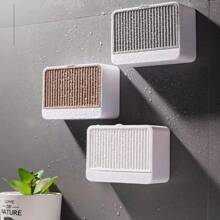 Drain Soap Rack Clamshell Perforation-Free Soap Box Large Capacity Wall Hanging Soap Box Network Red High-Grade Laundry Soap Box Home Bathroom Decor Summer Back To School - Khaki - View 3