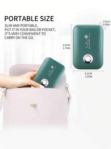 1pc USB Rechargeable Portable Mini Eyelash Fan, Bladeless Handheld Eyelash Dryer, Mini Handheld Fan Air Conditioner, Suitable For Eyelash Extension/Nail Art, Quick Dry Gel/Adhesive Nail & Eyelash Extension Kit, Indoor/Outdoor Travel/Home/Office