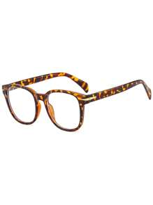 1 pieza Gafas sin graduación para hombres, Gafas cuadradas vintage de moda casual Y2K 2025 sin graduación para usar con teléfonos, TV, juegos