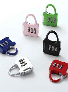 1pc Metal Combination Lock 3 Digit Password Combination Padlock Suitcase Luggage Metal Code Lock Mini Anti-Theft Locks Drawer Lock Ideal For Secure Travel Accessory For Gym Lockers, Luggage, And Backpacks, Portable, , And Tamper-Resistant Compact Design For Easy Carrying Travel Essentials Back To School Password Lock TSA Customs Lock Luggage Lock Perfect For Luggage Perfect For Suitcase For Travel For Business Secure Your Belongings Anti Theft Waterproof