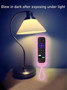 1个硅胶遥控器保护套，兼容Roku电视遥控器，夜光遥控器收纳套，适用于Roku Streaming Stick 4K、Express 4K+、Premiere、Streambar、简易遥控器/语音遥控器，带挂绳绝缘，情人节、小狗、嘉年华主题