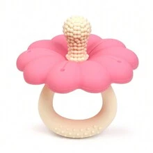 1pc Flower Silicone Baby Teether, Easy To Grip And Clean, Gift For Newborn Babies - Multicolor - View 14