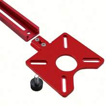 Woodworking Trimmer Router Roundover Machine, Hole Punch Mill Locating Auxiliary Tool - Red - View 5