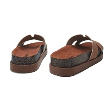 Moleca Women's Orthopedic Sandal Flat Anatomical Tractor H - 鏽棕色 - 查看 6