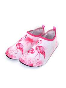 Elegant Tropical Water Shoes Women - Pink Flamingo Yoga Slippers Anti-Slip Lightweight, Quick Dry For Grass/Beach (Size 36-41) - Baby Pink - View 5