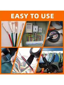 Zestaw 6 wielokolorowych taśm izolacyjnych – trwała, odporna na ogień i elektryczność, klej do metalu do użytku domowego i przemysłowego, idealna do instalacji elektrycznych i motoryzacyjnych, 394 cale x 16 milimetrów każda – dostępna w 6 kolorach