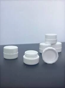 5件套美甲工具粉色平盖多边形指甲油胶水样品瓶粉末首饰收藏3克