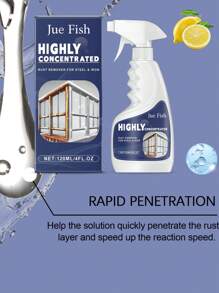 rayhong 4/2/1 Pack Stainless Steel Rust Remover, Stainless Steel Cleaner, Faucet, Door Handle, Bathroom, Kitchen, Sink, Cookware Cleaning Agent, Effective Rust Removal Without Damaging Metal (Random New/Old Model Shipped)