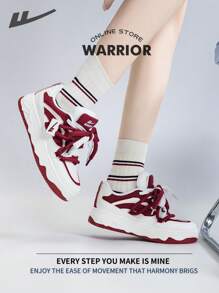 WARRIOR Zapatillas de deporte para mujer de estilo guerrera, ligeras, cómodas, transpirables y de estilo modesto. Diseño casual pero elegante. Aptas para todo el año, resistentes al desgaste y para uso diario. Zapatillas de entrenamiento y de running. Zapatillas blancas.