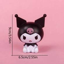 Sanrio 1pc Plastic Figurine Kuromi, Cinnamoroll, Pompompurin, Melody Cake Topper Decor
