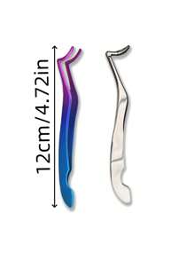 2Pcs/1Pc New High-Quality Stainless Steel Fake Lash Tweezer, Seahorse Clips, Eyelash Extension Tools, Portable Beauty Makeup Accessories
