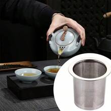 Strainer 304 Stainless Steel Cup Strainer Large Capacity Teapot Infuser Filter For Tea  Straining For Teapot Kitchen Accessories - Silver - View 4
