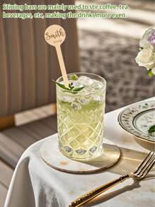 1 cái/50 cái que khuấy bằng gỗ tùy chỉnh, thích hợp cho cocktail đám cưới, có thể in tên và ngày tháng, que khuấy cà phê bằng gỗ cá nhân hóa, thiết kế đầu tròn, que khuấy đồ uống dùng một lần cho sữa, cocktail, trà, v.v., dài 6 inch, có thể tùy chỉnh kiểu chữ, Chúc mừng cocktail! Món quà tuyệt vời nhất cho cô dâu/đám cưới, quà tặng cho anh ấy/cô ấy, vợ, chồng, cặp đôi mới cưới, bạn gái, bạn trai, bạn bè. - Phong cách 2 - Xem 2