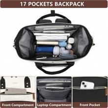 Backpack For Women Work Bags: 15.6 Inch Laptop Backpack Purse Waterproof Backpacks With USB Charger College Bookbag Casual Business Computer Backpack For Travel Nurse Teacher, School Backpack - Multicolor - View 6