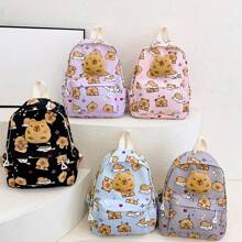 Fashionable Backpack, New Youth Shoulder Bag, Capybara Men's And Women's Casual Small Book Bag, Adjustable Shoulder Strap, Travel Back To School Gift