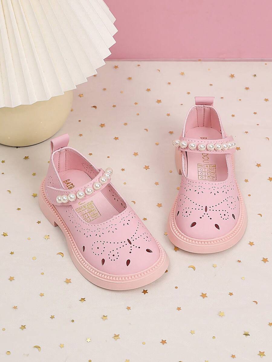 Chaussures de princesse pour filles, plates-formes souples décorées de perles à la mode pour petites filles, nouveau modèle pour le printemps et l'automne