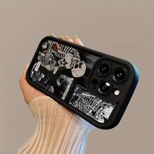 手机壳，适用于 iPhone 11 ProMax/11Pro/11、iPhone 15/14/13/12/16 Plus 所有系列，采用“忠于最终”设计图案，防震、防刮、防指纹保护套，便携、便捷的手机保护壳，适合家人、朋友、孩子、生日、春季、节日、复活节的礼物 - 黑色 - 查看 5