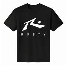Unisex 100% Cotton "Rusty" Brand - Themed T - Shirt - màu đen - Xem 7