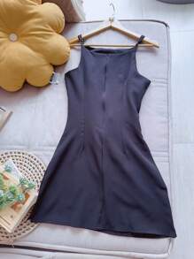 Short Dress Tailoring Women's Fashion - Black - View 2