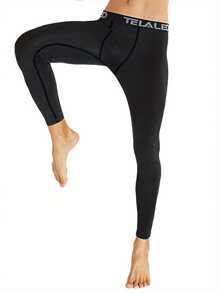 TELALEO 3Pcs Men's Compression Pants Leggings Sports Tights Performance Athletic Baselayer Workout Running