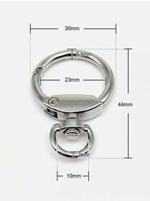 Lote de 3/6/10 piezas Anillo en O de aleación de zinc, Hebilla de correa de bolso, Colgante, Llavero, Broche de resorte de metal adecuado para fundas de teléfono, bolsos, llaveros, para uso en el hogar, al aire libre y deportes, accesorios DIY para bolsos