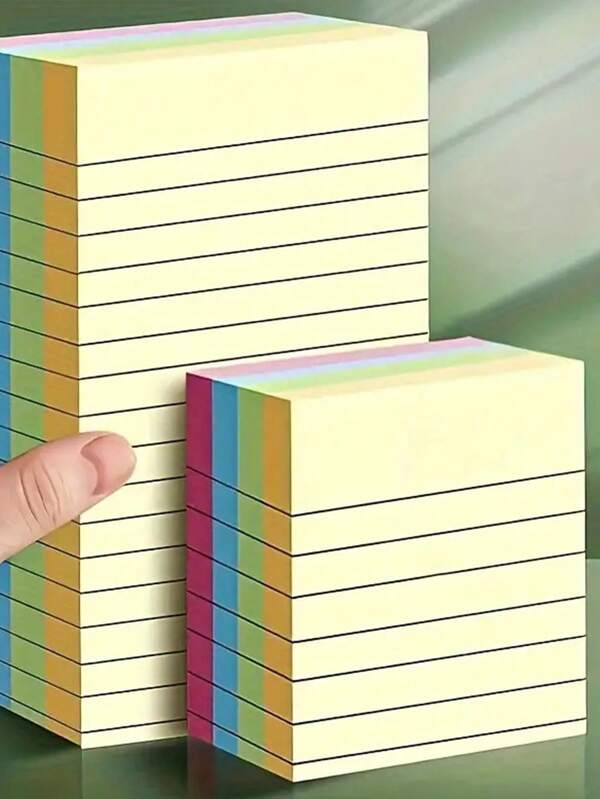 100 pezzi Blocchetti memo rigati, grandi quaderni per studenti/ufficio per esercizi ed appunti, forniture scolastiche, per il rientro a scuola