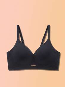 3 peças de sutiãs confortáveis casuais femininos, sutiãs simples que levantam e realçam o busto, roupas íntimas de tecido respirável e amigas da pele para mulheres - Multicolorido - Ver 8