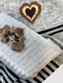 5 Pairs Of Women's Socks, Multicoloured, With Beautiful Designs And Prints, Casual And Sporty, Cotton, Polyamide And Elastane Fabric, Low Tube Fit With Light Spring, Very Soft, Light And Comfortable, Suitable For Any Season Of The Year. - 彩色 - 查看 5