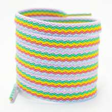 1 Pair Rainbow Shoelaces, Design, Versatile & Casual