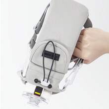 `1PC Nylon Water Bottle Carrier With Adjustable Shoulder Strap, Insulated Outdoor Hiking Camping Travel Accessory With Zippered Pocket - Multicolor - View 13