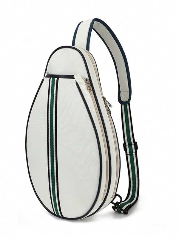 Grand sac à bandoulière permettant de ranger des raquettes de badminton, tennis et squash