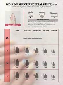 10 Almond-Shaped Nail Pieces, Pure Handmade Autumn And Winter Super Beautiful, High-End Elegant, Gentle Style, Multi-Color Blooming, Hand-Painted Flowers With Small Gold Beads, Suitable For Girls And Women Press On Nails Nail Supplies Nails - Multicolor - View 9