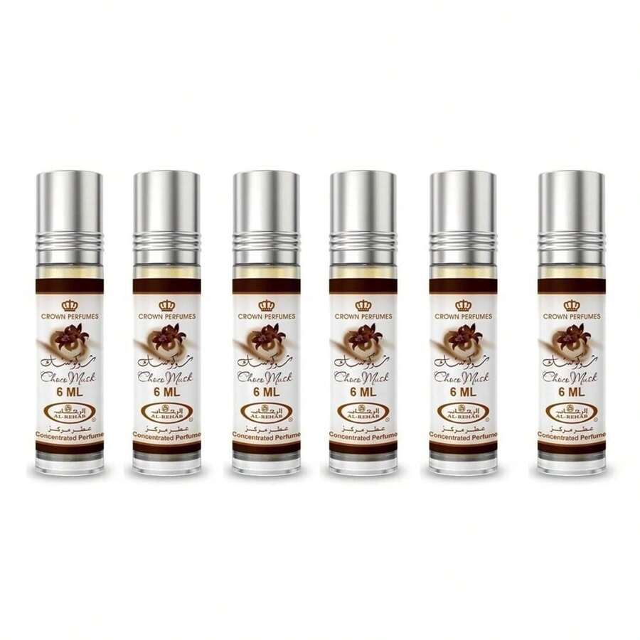 Choco Musk Roll On Perfume Oil 6ml (6-PACK), Fragrance, Perfume, Unisex, Spray, Long Lasting, Parfum, Scent, Notes, Signature, Luxury, Gift, Collection, Classic, Set, Original, Eau De Parfum - 濃烈香調 - 查看 1
