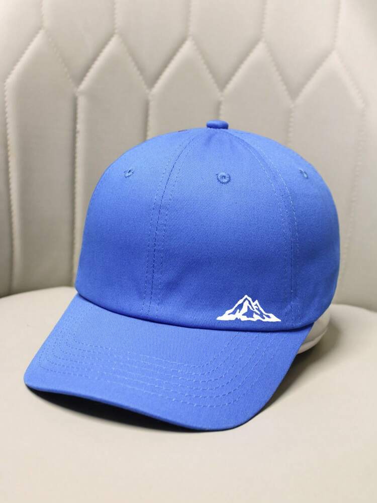 1pc Men's Minimalist Mountain Print Baseball Cap, Adjustable Casual Dad Hat With Outdoors Hiking Pattern, Suitable For Mountaineering, Hiking, Fishing, Outdoor Activities, Great Gift Idea - Mountain Peak - View 7