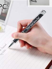 1-320Pcs Custom Engraving Text Ballpoint Pens, Back To School Supplies For Kids, Personalized Icon Gel Pens, Customized Engraved Aurora Pens, Funny Pens For Coworkers/Adults, 14cm/5.51in, Light Green/Rose Red/Candy Blue/Dark Purple/Grey/Silver/Dark Blue/Black, 6 Icon, Customizable Sarcastic Pens,Customized Ballpoint Pens, Office & School Supplies,Xmas Decoration,Smooth Writing Pen - Style a - View 5