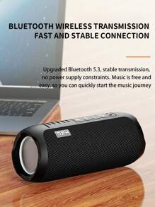 T&G TG-227 Tragbarer Bluetooth-Lautsprecher mit farbigen Ambientlichtern, hochauflösendem Mikrofon und eingebautem Akku, elegant/stylisch, unterstützt AUX, TF-Karte und USB-Eingang, unterstützt auch UKW-Radio, mit Aufhängeseil, geeignet für Innenveranstaltungen zuhause und Outdoor-Camping, Gesang, TG227
