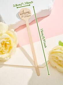 1 cái/50 cái que khuấy bằng gỗ tùy chỉnh, thích hợp cho cocktail đám cưới, có thể in tên và ngày tháng, que khuấy cà phê bằng gỗ cá nhân hóa, thiết kế đầu tròn, que khuấy đồ uống dùng một lần cho sữa, cocktail, trà, v.v., dài 6 inch, có thể tùy chỉnh kiểu chữ, Chúc mừng cocktail! Món quà tuyệt vời nhất cho cô dâu/đám cưới, quà tặng cho anh ấy/cô ấy, vợ, chồng, cặp đôi mới cưới, bạn gái, bạn trai, bạn bè. - Phong cách 2 - Xem 5