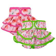 2 pièces de culotte menstruelle lavable pour chienne - culottes absorbantes pour chienne en chaleur, sans fuite, réutilisables