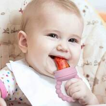 7pcs/Set Baby Food Feeder Pacifier Set - 3-Stage Teething Nibblers - Premium Silicone Fruit Feeder - Multicolor - View 4