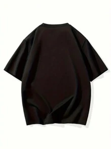 [Horror Style Crypt Tee] Yellow "TALES FROM THE CRYPT" Horror T-Shirt - Soft Cotton, Round Neck, Short Sleeved, Suitable For All Seasons Vintage Shirts Graphic Tees Men Camisas Para Hombre Funny Shirts Fathers Dad Gift, 4th Of July Matching Outfits - Black - View 2